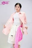 OUTFIT PHỐI SẴN (HAS0501 Áo Sơ Mi Ngắn Tay Pastel Form Rộng Freesize- Màu Hồng phối HST0009 Quần Short Ống Rộng Túi Hộp - Trắng Kem) 
