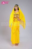  TNA0301 Trang Phục Ấn Độ Vàng (tùy chọn phối váy hoặc quần) 