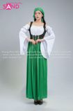  TNT0910 Đầm Lễ Hội Bia Đức Nữ  - Xanh Lá 