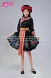 NHM0124 Dân Tộc H’Mong Thêu Tay Nguyên Bản - Đen (kèm mấn) 