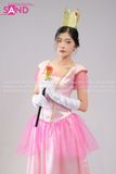  TDN1505 Trang Phục Hoá Trang Công Chúa Super Mario - Hồng 