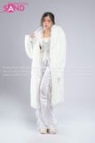  Outfit Phối Sẵn - (HAF0005 Áo Lông Form Dài Trắng phối HAQ0001 Áo 2 Dây Cúp Ngực Tua Rua Trắng - HQC0001 Quần Dù Ống Rộng Phối Chun Dây Rút Trắng) 