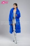  Outfit Phối Sẵn - (HAF0803 Áo Lông Form Dài Xanh Dương phối HAM0201 Áo Croptop Kim Sa Bạc Cổ Chữ U Hở Lưng - HVQ0202 Váy Xếp Li Bạc 2 Tầng Khoen ) 