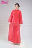  TAC0444 Áo Dài Tằm Óng - Đỏ 