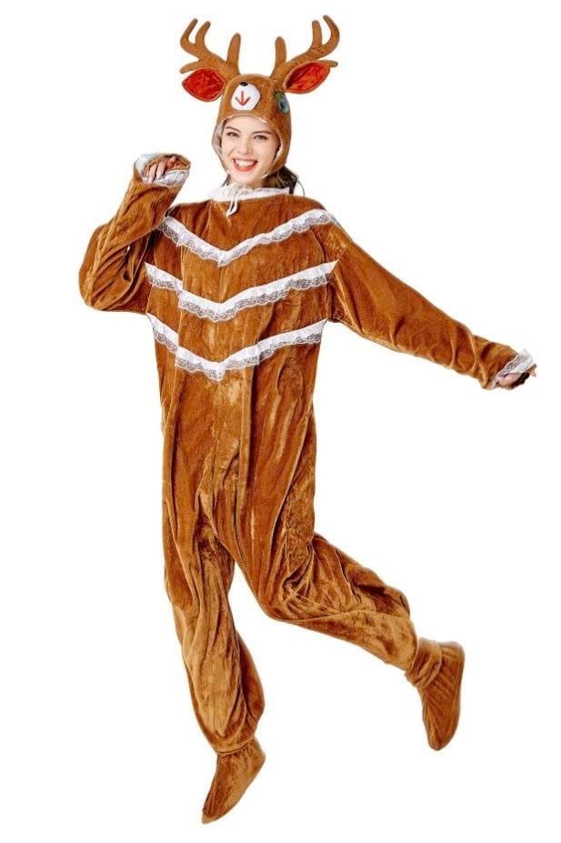  THT1001-25 Trang Phục Thú Hở Mặt Hoá Trang Tuần Lộc 