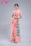  Áo Dài Họa Tiết Cô Ba Sài Gòn - Mẫu 05 