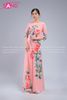  Áo Dài Họa Tiết Cô Ba Sài Gòn - Mẫu 05 