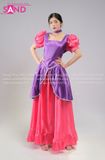  TDN0705 Trang Phục Hoá Trang Chị Em Mẹ Kế Lọ Lem Tiệc Trà - Tím Hồng 