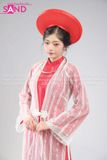  TAC0032 Áo Dài Khoác Ren Cô Dâu - Trắng 