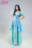  TDN0911 Trang Phục Hoá Trang Chị Em Mẹ Kế Lọ Lem Tiệc Trà - Xanh Lá 