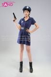  TDN0814 Trang Phục Hoá Trang Cảnh Sát Nữ - Xanh 