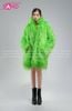  HAF0901 Áo Khoác Lông Form Dài - Xanh lá 