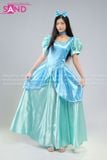  TDN0911 Trang Phục Hoá Trang Chị Em Mẹ Kế Lọ Lem Tiệc Trà - Xanh Lá 