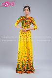  Áo Dài Họa Tiết Cô Ba Sài Gòn - Mẫu 18 