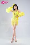  HBH0302 Set Khiêu Vũ Tua Rua Đính Đá - Vàng 