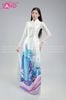  TAC0024 Áo Dài Nữ - Phong Cảnh Tháp Bitexco 