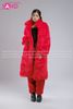 Outfit Phối Sẵn - (HAF0402 Áo Lông Form Dài - Đỏ phối HAQ0102 Áo 2 Dây Cúp Ngực Tua Rua Đen - HVV0402 Váy Da Xếp Li Ngắn Đỏ Đô ) 