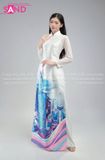  TAC0024 Áo Dài Nữ - Phong Cảnh Tháp Bitexco 