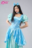  TDN0911 Trang Phục Hoá Trang Chị Em Mẹ Kế Lọ Lem Tiệc Trà - Xanh Lá 