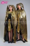  THV1004 Trang Phục Nữ Hoàng Ai Cập Ánh Kim Vàng Nâu 