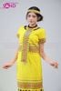  NTN0305 Trang Phục Dân Tộc Tây Nguyên Ê Đê Nữ Vàng 
