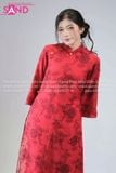  TAC0442 Áo Dài Nữ Cách Tân 4 Tà Thêu - Màu Đỏ 