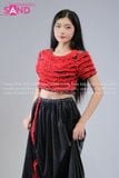  TNI0102 Trang Phục Hati Nữ Chất Nhung Áo Đỏ 