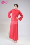  TAC0444 Áo Dài Tằm Óng - Đỏ 