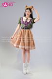  TDN1004 Trang Phục Hoá Trang  Cáo Nick & Thỏ Judy - Nâu 