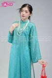  TAC0826 Áo Dài Tằm Óng 2 Tà - Xanh Da Trời 