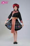  NHM0124 Dân Tộc H’Mong Thêu Tay Nguyên Bản - Đen (kèm mấn) 