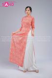  Áo Dài Họa Tiết Cô Ba Sài Gòn - Mẫu 07 