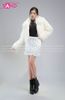  Outfit Phối Sẵn (HAF0003 Áo Khoác Lông Form Croptop Trắng phối HVK0001 Váy Kim Sa Trắng) 