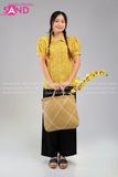  TBB0301 Áo Somi  Nữ Thời Bao Cấp Hoạ Tiết Hoa Nhí Vàng - Mẫu 12 