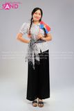  TBB0002 Áo Somi  Nữ Thời Bao Cấp Hoa Nhí Trắng - Mẫu 08 