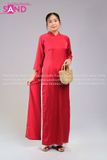  TAC0434 Áo Dài Lụa Tây Thi Màu Đỏ 