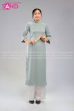  TAC0819 Áo Dài Lụa Tây Thi Xanh Mint 