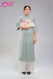  TAC0819 Áo Dài Lụa Tây Thi Xanh Mint 