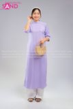  TAC0712 Áo Dài Lụa Tây Thi Tím Nhạt Nữ 
