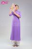  Áo Dài Lụa Tây Thi Xanh Tím Đậm 