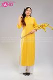  TAC0328 Áo Dài Lụa Tây Thi Vàng Đậm 