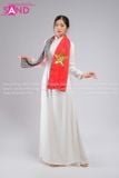  TAA0004 Áo Dài Trắng 2 Tà Truyền Thống 