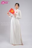  TAA0004 Áo Dài Trắng 2 Tà Truyền Thống 
