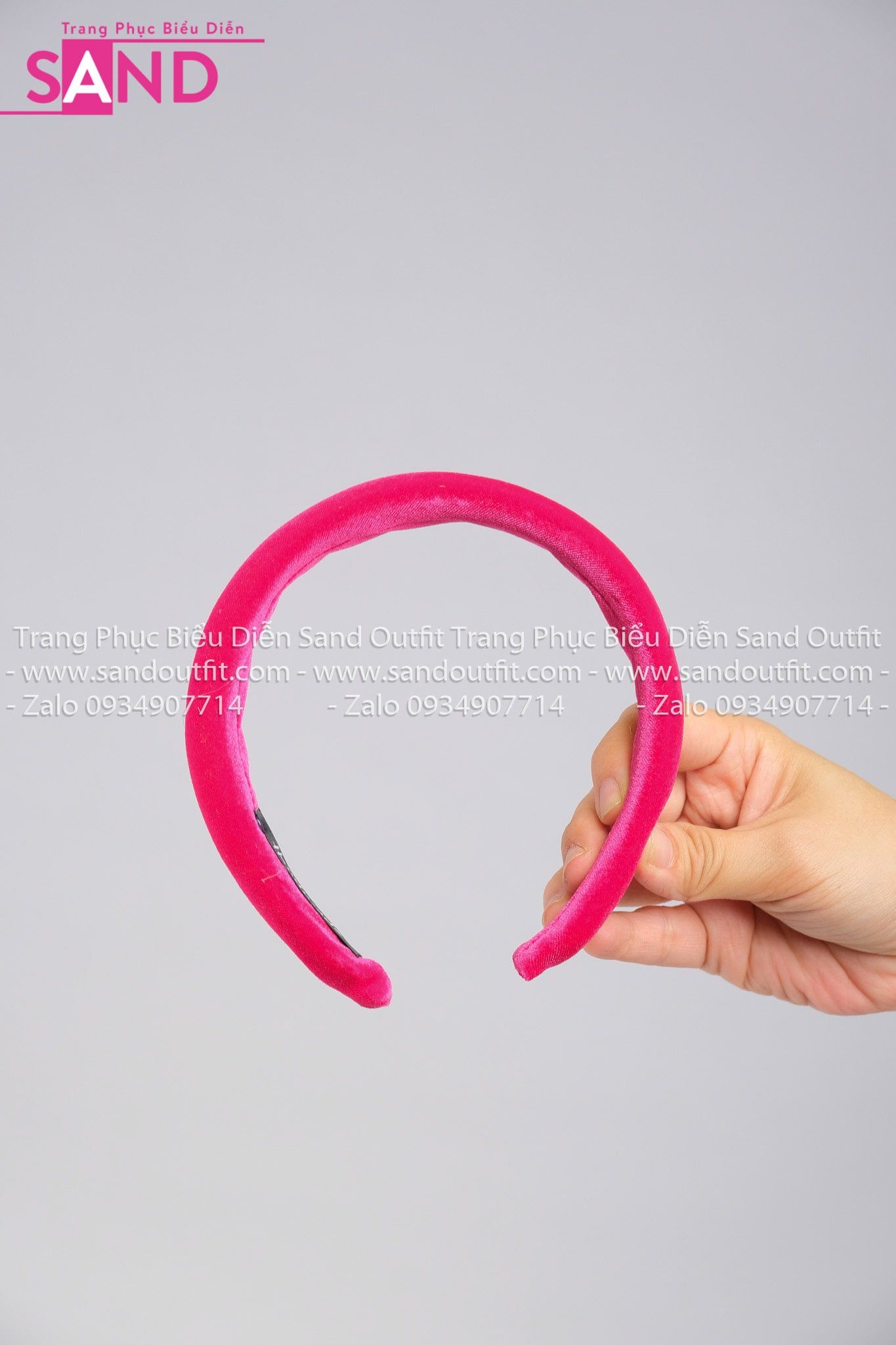  DPT0509 Cài Tóc Nhung - Hồng 