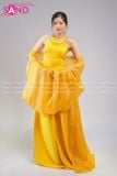  TYK0309 Set Tứ Thân Voan Vàng Tay Bồng 