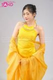  TYK0309 Set Tứ Thân Voan Vàng Tay Bồng 