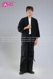  HAK0106 Áo Haori Đen Nam 