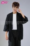  HAK0106 Áo Haori Đen Nam 