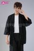  HAK0106 Áo Haori Đen Nam 