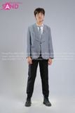  HAV1303 Áo Vest Học Sinh Logo Xám - Nam 